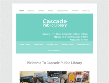 Tablet Screenshot of cascade.lili.org