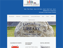 Tablet Screenshot of larsen-sant.lili.org