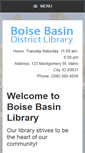 Mobile Screenshot of boisebasin.lili.org