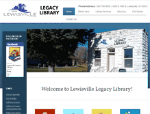 Tablet Screenshot of lewisville.lili.org